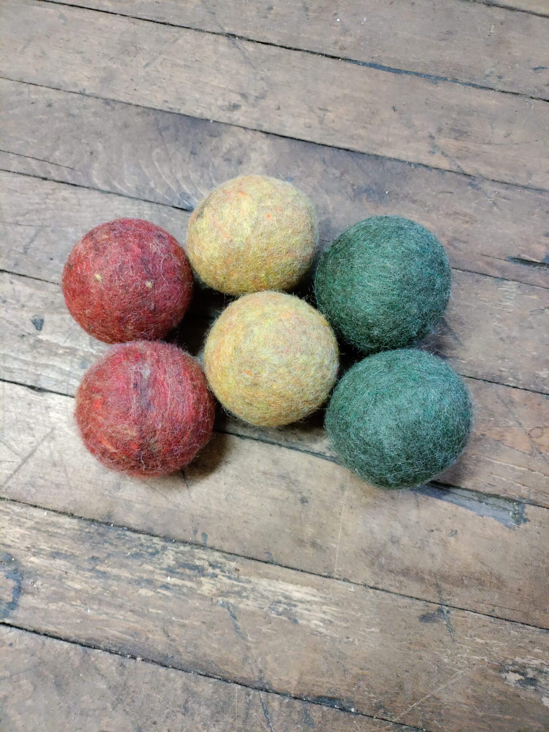 Wool Dryer Balls Made in USA Autumn Harvest 2022 Bog Berry Dryer Balls